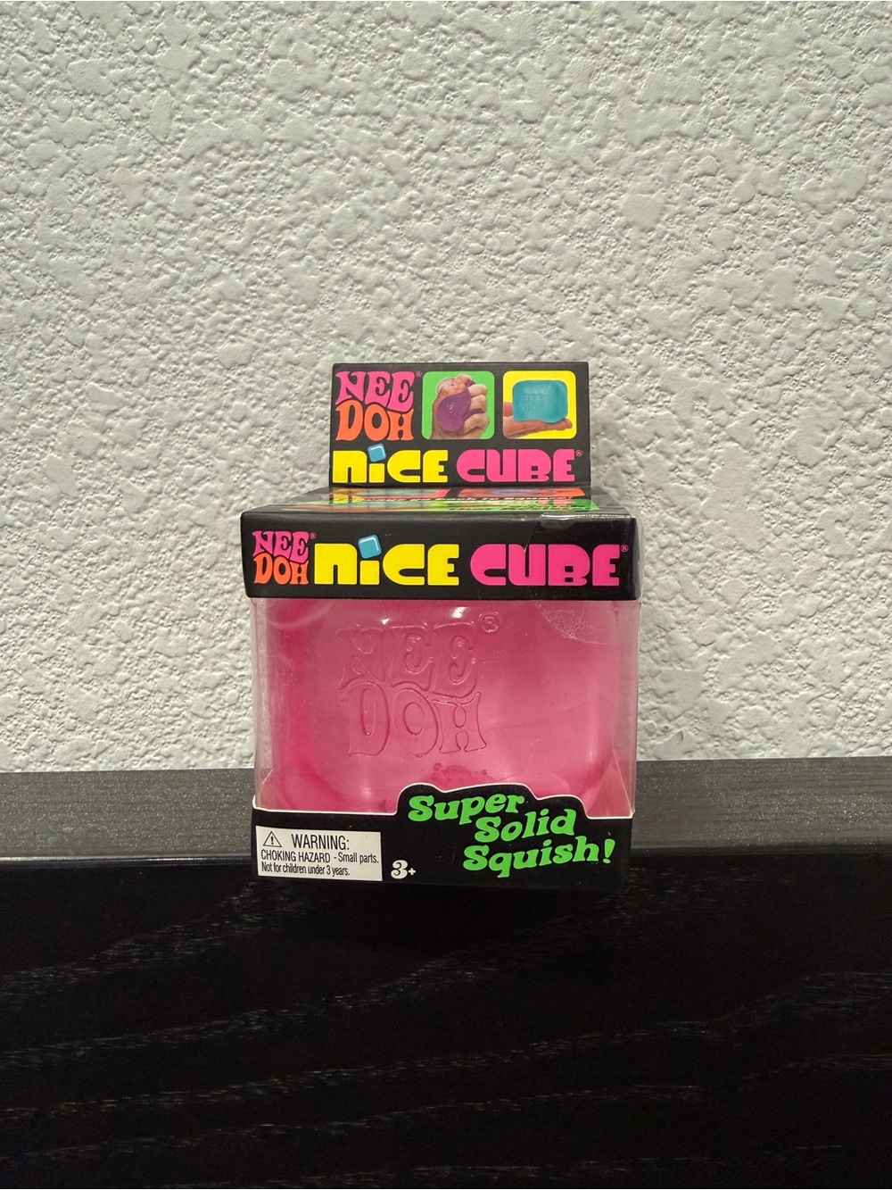 NeeDoh Nice Cube - Pink Super Solid Squish